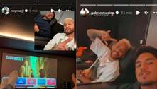 Neymar curte cinema com Gabriel Medina e brinca: 'Brotheragem'