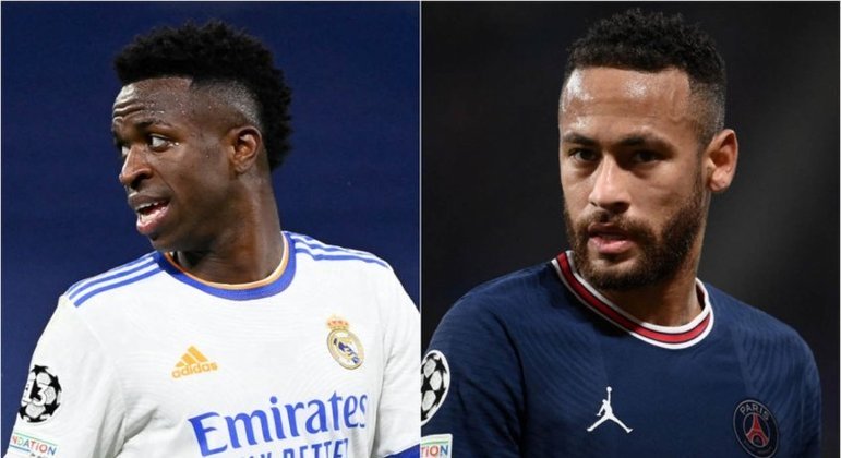 PSG e Real Madrid, pela Liga dos Campeões, coloca Vini Jr, e Neymar frente a frente
