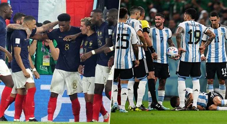 A Fifa definiu que Argentina e França jogarão a final da Copa com uniformes principais