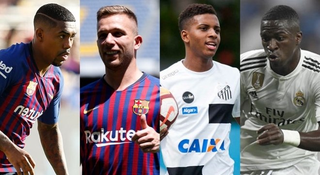 Jovens talentos brasileiros têm como destino Real Madrid e Barcelona