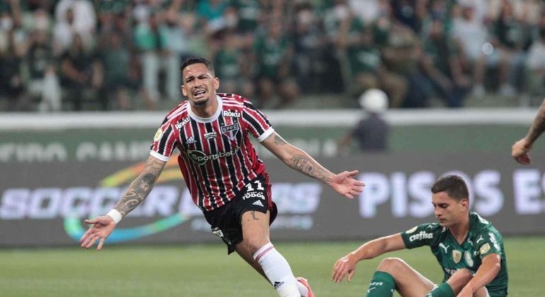 Luciano marcou o segundo gol da vitória do São Paulo sobre o Palmeiras no Allianz Parque