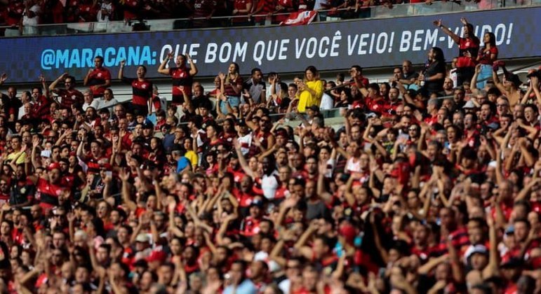 Torcida do Flamengo comemorou muito a vitória para cima do São Paulo