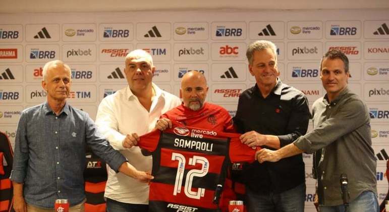 Jorge Sampaoli na apresentação disse que o Flamengo sempre foi o plano A dele