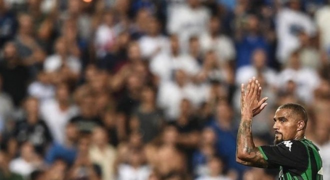 Boateng participou do empate do Sassuolo com a Internazionale, neste sábado 