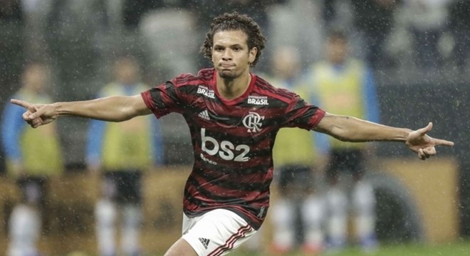 William Arão em ação com o Flamengo em 2019