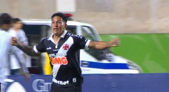 Germán Cano marcou o seu primeiro gol com a camisa do Vasco