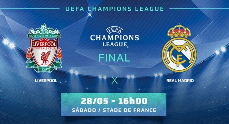 Liverpool x Real Madrid: onde assistir, horário e escalações da final da Champions  League - Esportes - R7 Lance