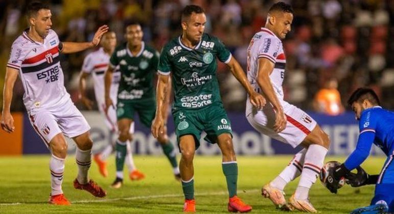 Lance do jogo entre Botafogo e Guarani pelo Paulistão