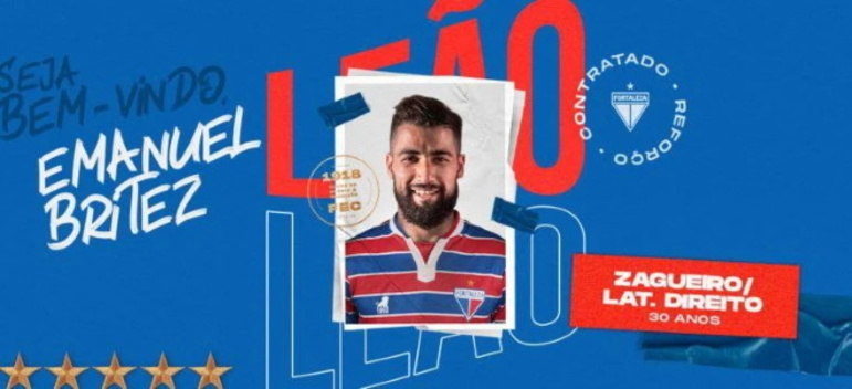 Emanuel Brítez (30 anos) – Posição: zagueiro – Clube: Fortaleza – Contrato até dezembro de 2024