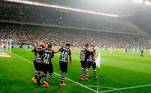 Corinthians 2 x 0 Atlético-MG - Terceira fase da Copa do Brasil de 2014 (jogo de ida) - 1 de outubro de 2014 (eliminado na volta, em BH, ao perder por 4 a 1, de virada)