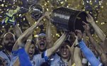 5º Grêmio: seis títulos internacionais (um Mundial, em 1983, três Libertadores, em 1983, 1995 e 2017, e duas Recopas Sul-Americanas, em 1996 e 2018)