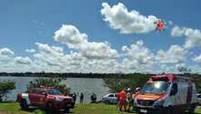 Lancha afunda com quatro pessoas no Lago Paranoá