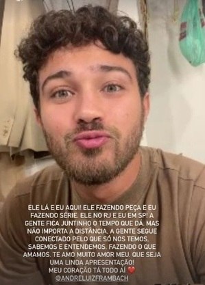 Larissa postou declaração ao noivo na web