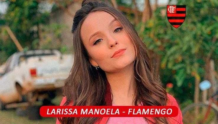 Larissa Manoela é uma das grandes influenciadoras da nova geração. A atriz é torcedora do Flamengo.