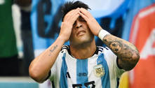 Lautaro Martínez lamenta derrota da Argentina na Copa do Mundo: 'Dói muito'