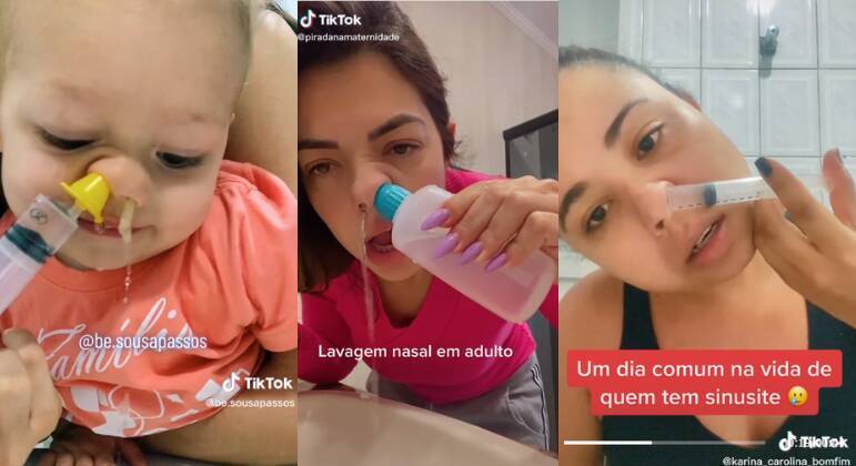 Nas redes sociais, diversas pessoas compartilham as experiências com a lavagem nasal