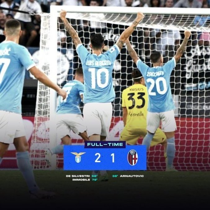 A vibração pelo segundo gol da Lazio