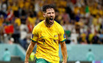 Mathew Leckie (Austrália)Responsável por coroar a classificação da Austrália para as oitavas de final, Leckie ganhou destaque ao se tornar o único jogador da seleção a ter marcado 14 gols pela Austrália em todas as competições, cinco a mais que qualquer outro jogador convocado para o Catar em 2022