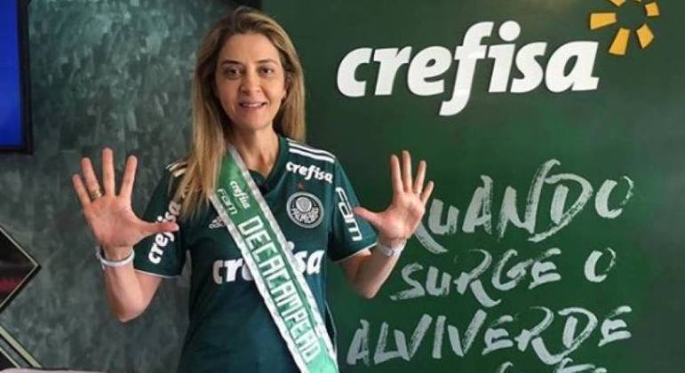 Leila deu os parabéns para o Palmeiras pela conquista do Campeonato Brasileiro de 2018