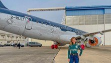 Leila Pereira divulga fotos do avião de R$ 250 milhões que será usado pelo Palmeiras