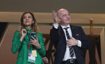 Leila Pereira, Gianni Infantino, Fifa, Palmeiras, Mundial de Clubes 2021,
