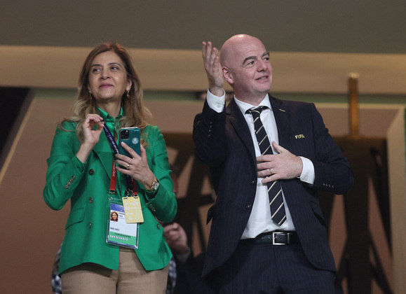 Leila Pereira, Gianni Infantino, Fifa, Palmeiras, Mundial de Clubes 2021,