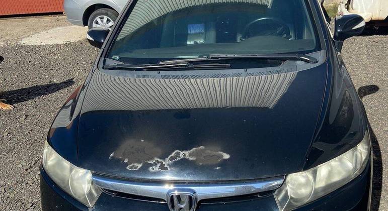 O Honda Civic preto, de 2007, está no lote 53