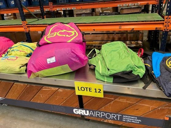 Parapente é oferecido nos lotes 12, 13, 14 e 15, com lance mínimo de R$ 6.000