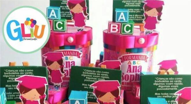 Lembrancinha de formatura infantil ABC