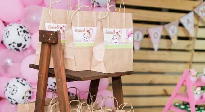lembrancinhas para festa fazendinha rosa Foto Lary Decore