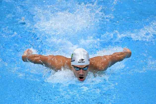 Leonardo de Deus foi o sexto nos 200 m borboleta e conseguiu bater recorde de Phelps. 