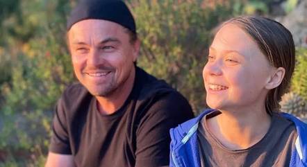 Leonardo DiCaprio e Greta Thunberg