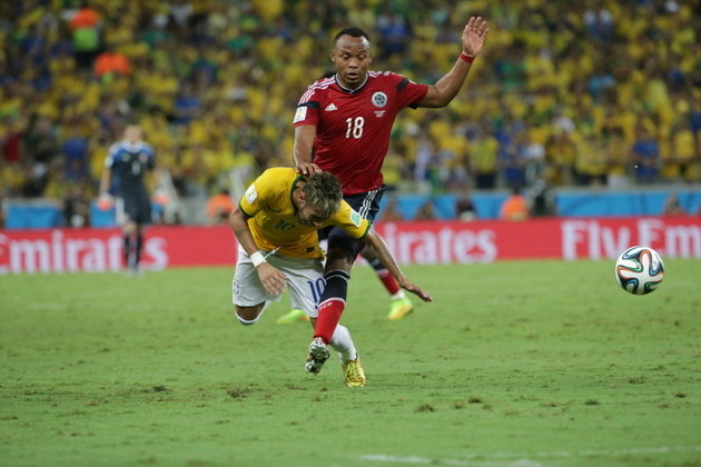 Na Copa do Mundo de 2014, no Brasil, o colombiano Zúñica deu uma entrada em Neymar e o craque da seleção canarinho sofreu uma lesão na coluna vertebral. Foi o fim do sonho de conquistar o Mundial em casa