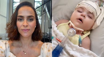 Leticia Cazarré mostra a filha Maria Guilhermina internada