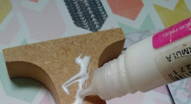 Letras de mdf decorada