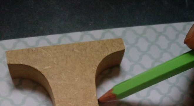 Letras em mdf decorada