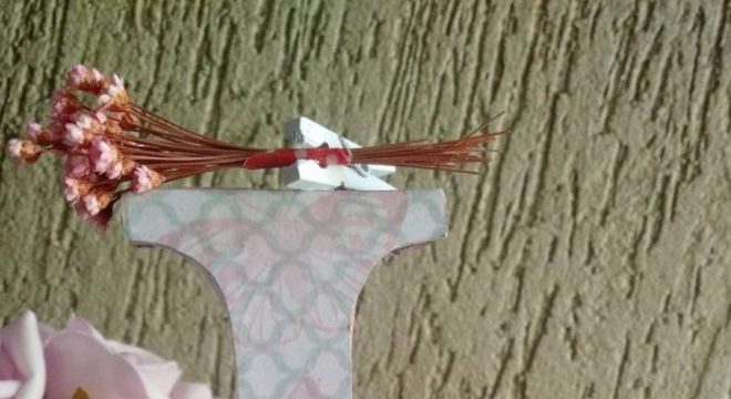 Letras em mdf decorada