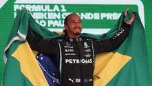 Lewis Hamilton se surpreende com reação de noivos durante GP de SP