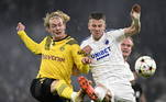 Já classificado, o Borussia Dortmund só empatou com Copenhagen por 1 a 1. Haraldsson e Hazard fizeram os gols da partida