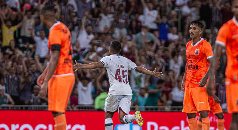 Lima marcou seu primeiro gol com a camisa do Fluminense