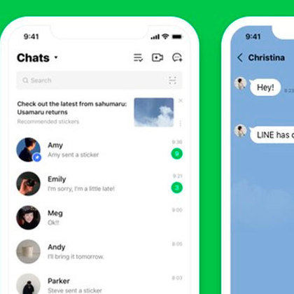 Line contém as mesmas características dos outros aplicativos, porém também tem timeline e stories, funcionando como uma rede social mais aberta. Foi lançado em 2011. 