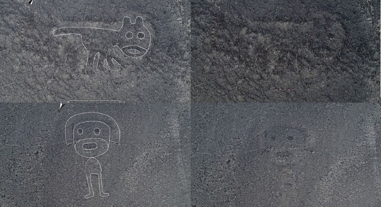 168 gravuras aéreas visíveis foram encontradas no Patrimônio Mundial das Linhas de Nazca
