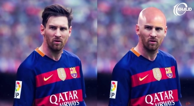 toma o Messi careca