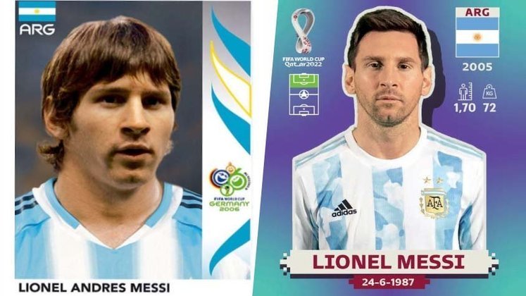 Lionel Messi (atacante – Argentina). Primeira aparição: 2006