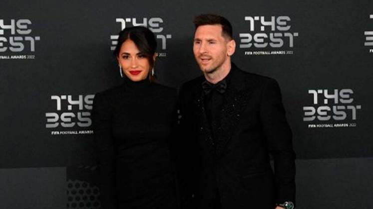 Lionel Messi chegou, como sempre, ao lado de sua esposa, Antonella. Ele foi eleito o melhor do mundo pela Fifa pela sétima vez.
