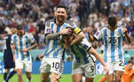 Lionel Messi, Julian Alvarez, Argentina X Croácia, Copa do Mundo 2022,