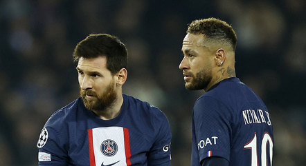 Neymar e Messi durante os tempos de PSG
