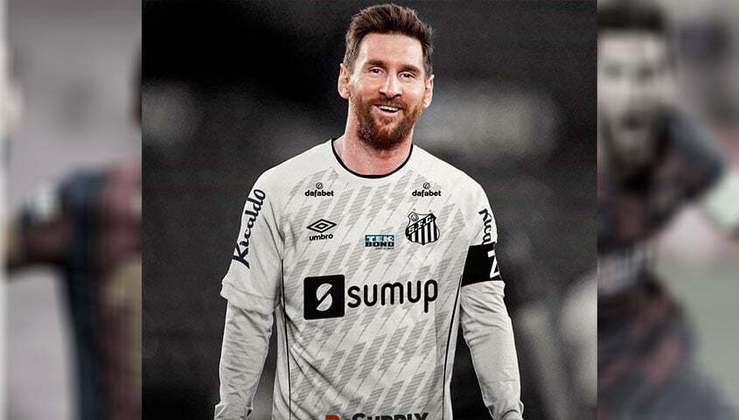 Lionel Messi no Santos: torcedores fazem montagens e sonham com contratação do craque argentino, de saída do PSG.