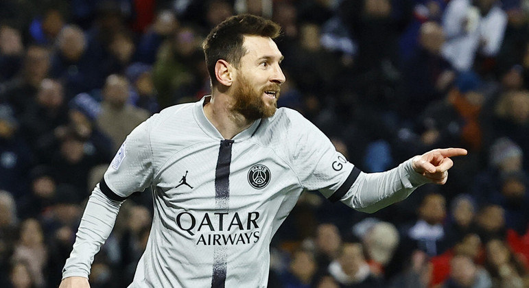 No último jogo do PSG, Lionel Messi marcou um gol nos acréscimos na vitória de 4 a 3 contra o Lille
