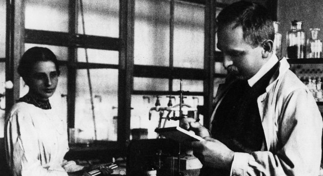 Lise Meitner e Otto Hahn